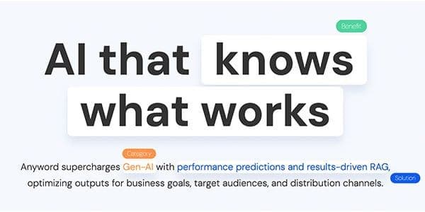 Anyword AI tool